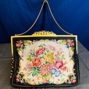 Vintage 1930s JB & CO Handmade Petit Point handbag